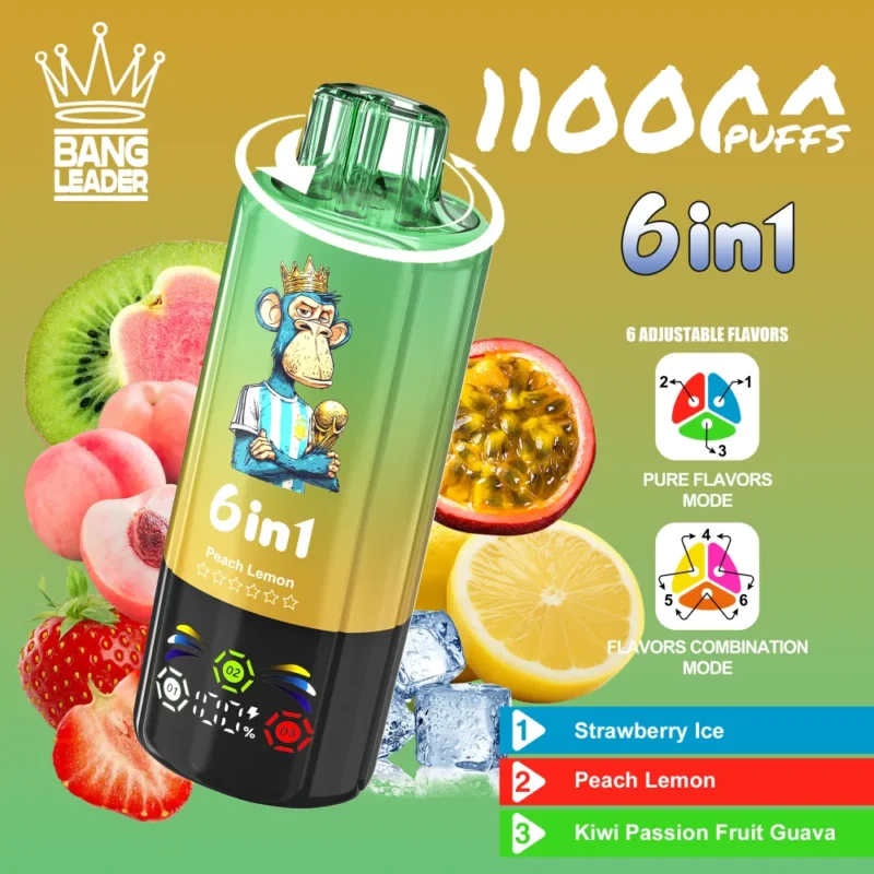 bang-leader-110k-eub-vape-strawberry-ice-and-peach-lemon-and-kiwi-passion-fruit-guava