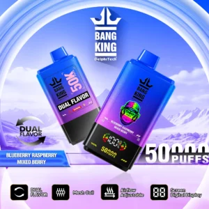 Bang King 50000 Vapes 50K Puffs 2 in 1 Flavors Vape Disposable vaper EU Warehouse