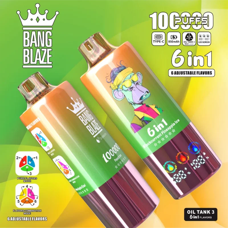 bang-blaze-100k-eub-peachlce-and-blackcurrantpineapplelce-and-green-kiwi