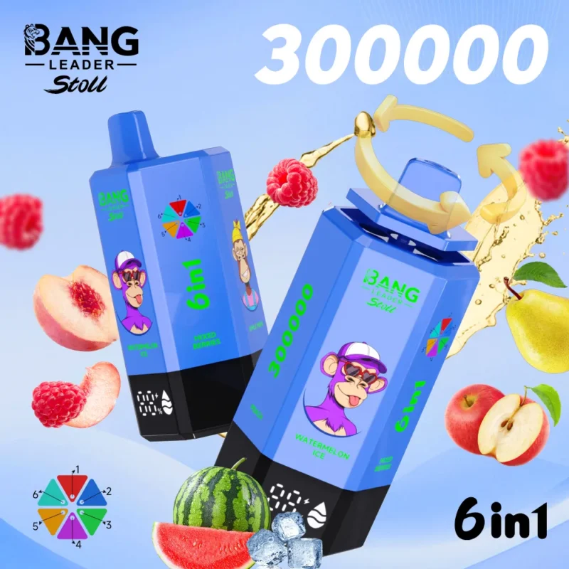 bang-leader-300k-eub-vape-watermelon-ice-and-mixed-berries-and-pear-and-blueberry-mint-and-summer-time-and-peach