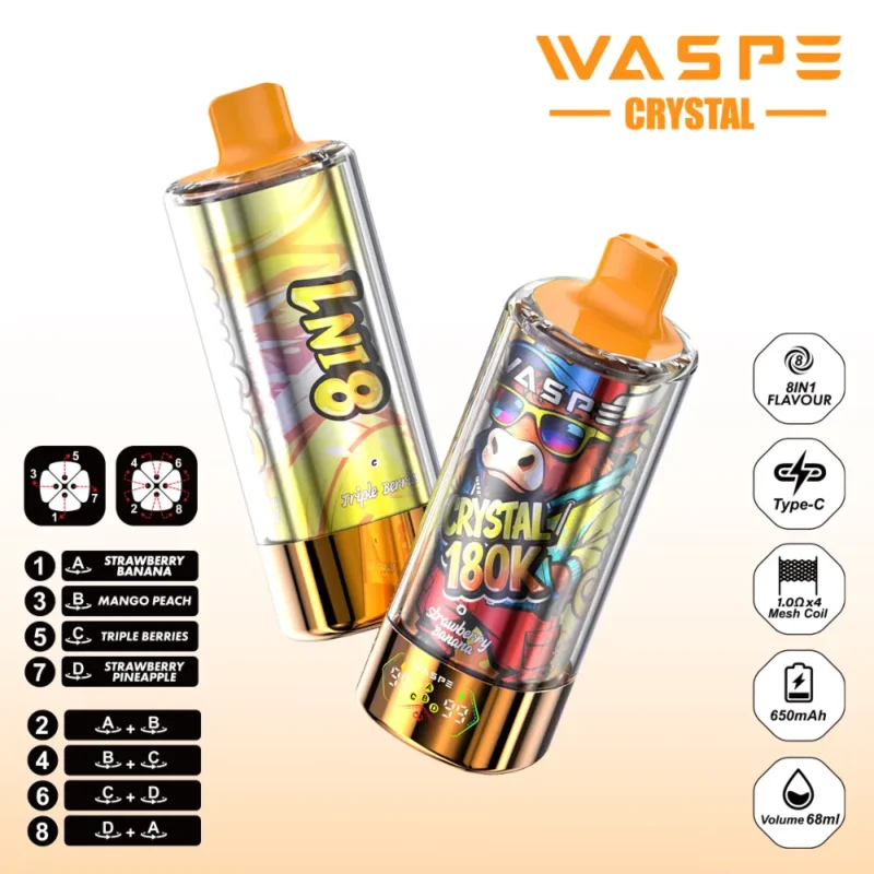 waspe-crystal-180k-8-in-1-flavors-eub-strawberry-banana-and-mango-peach-and-triple-berries-and-strawberry-pineapple