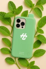 Euvape HumoCase Miami Mint vape case in a scene graphic design.