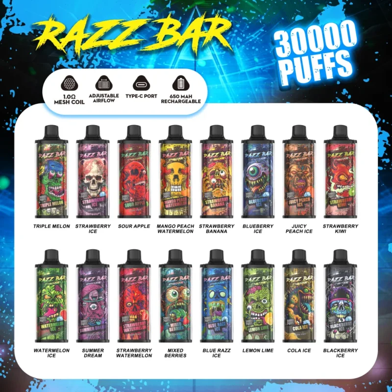 Euvapetop Razz 30k Bar Disposable Vape device 1782725216
