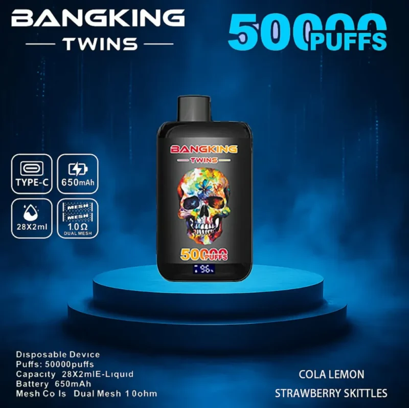 Euvapetop Bang Twins King Disposable Vape device detail