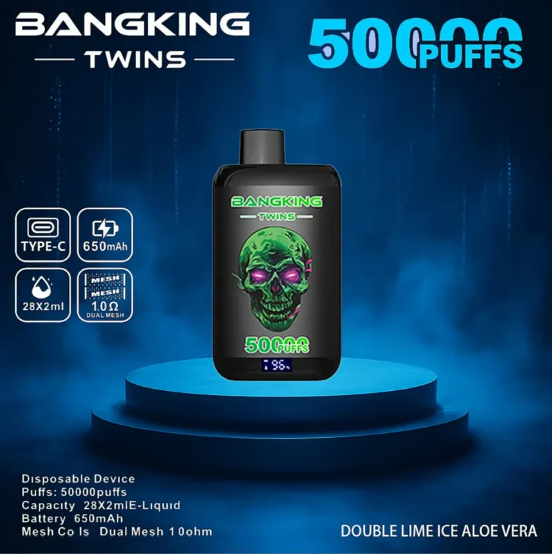 Euvapetop Bang Twins King Disposable Vape device design