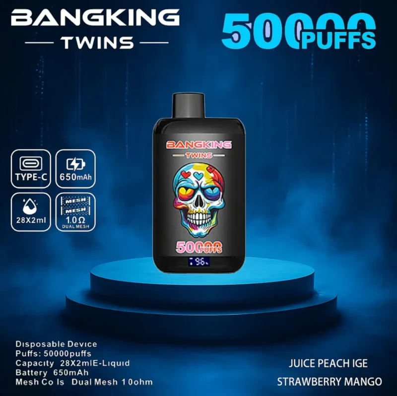 Euvapetop Bang Twins King Disposable Vape device variant