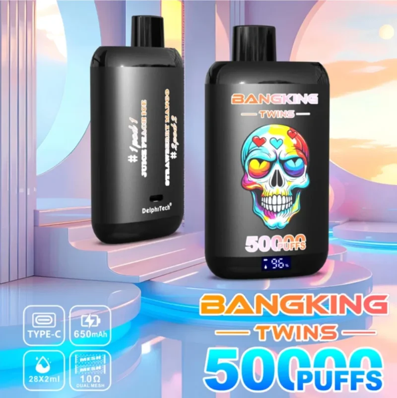 Euvapetop Bang Twins King Disposable Vape device detail 2