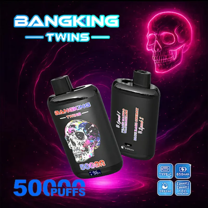 Euvapetop Bang Twins King Disposable Vape device design 2