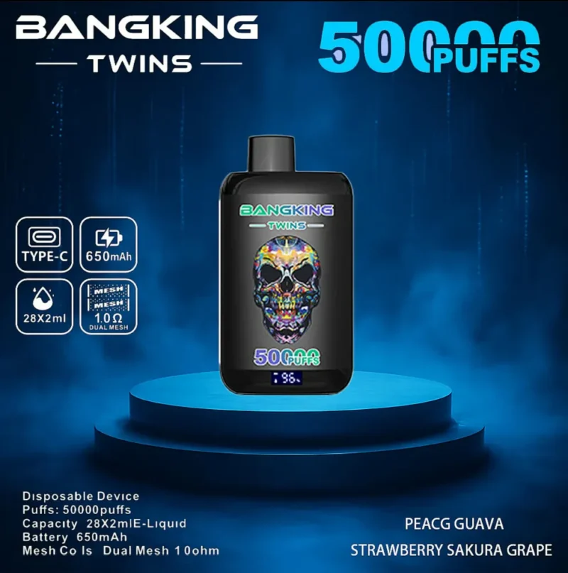 Euvapetop Bang Twins King Disposable Vape device detail 3
