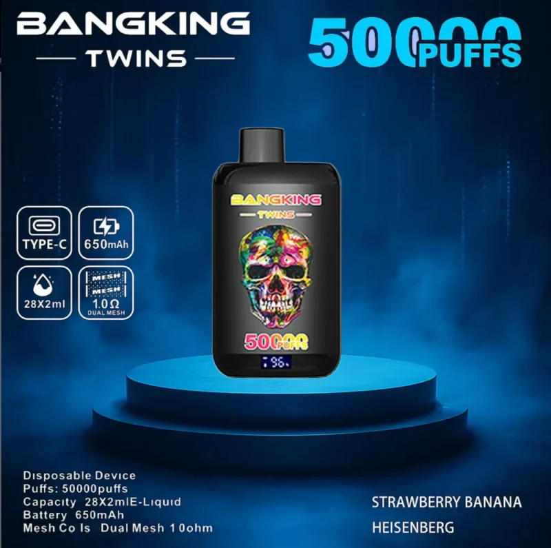 Euvapetop Bang Twins King Disposable Vape device design 3