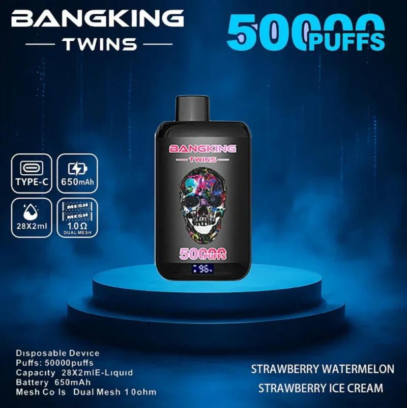 Euvapetop Bang Twins King Disposable Vape device view 3