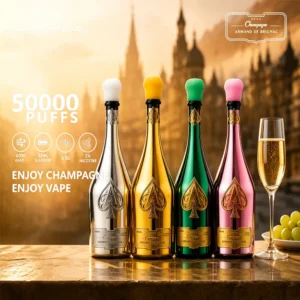 Solaris Champagne Vape 50k Puffs Armand de Brignac Disposable device design 3