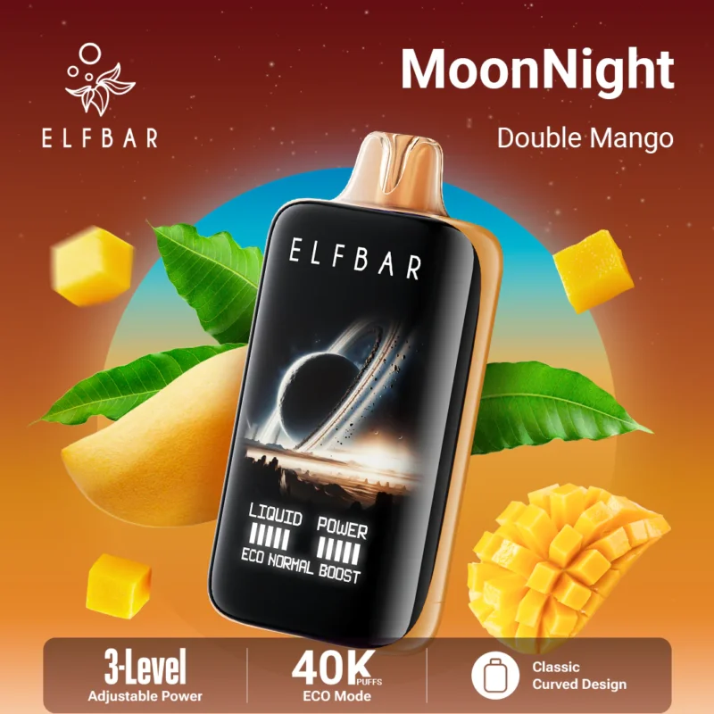 Euvapetop Elfbar Double Moonnight Disposable Vape device