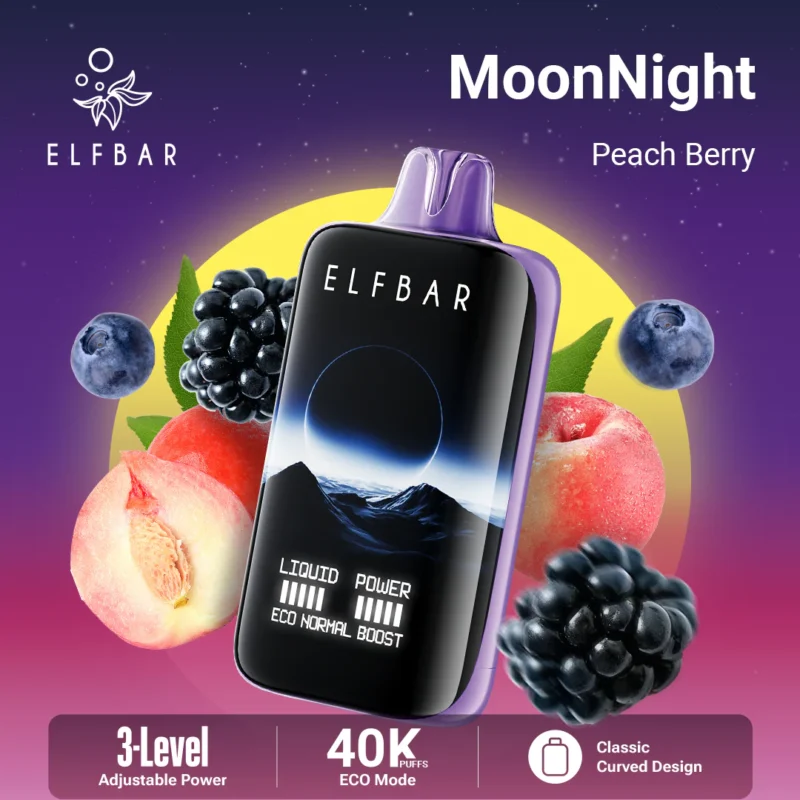 Euvapetop Elfbar Peach Moonnight Disposable Vape device