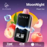 Euvapetop Elfbar Peach Moonnight Disposable Vape device detail