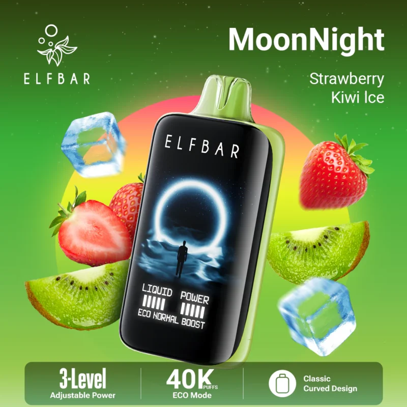 Euvapetop Elfbar Strawberry Moonnight Disposable Vape device