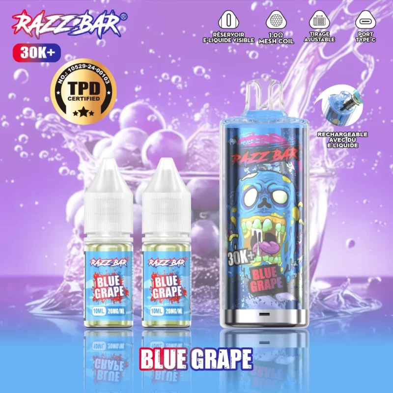 Euvapetop Razz 30k Bar Disposable Vape device variant