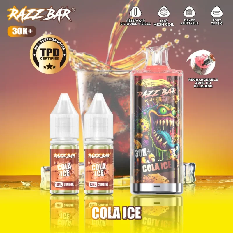 Euvapetop Razz 30k Bar Disposable Vape device image