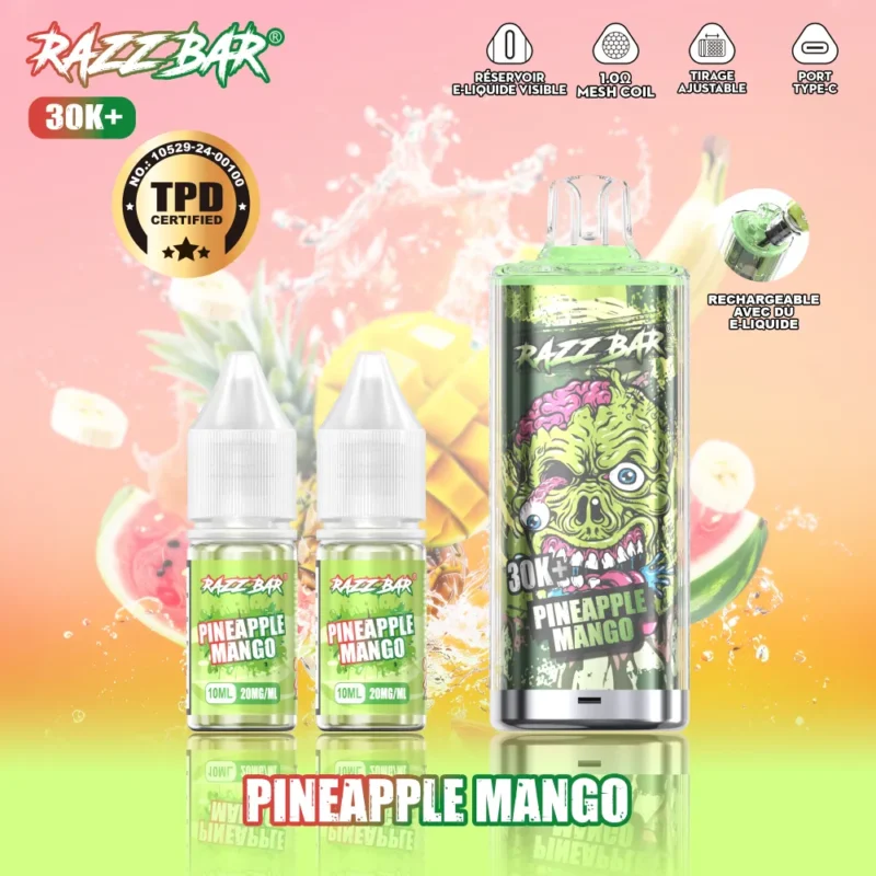 Euvapetop Razz 30k Bar Disposable Vape device image 2
