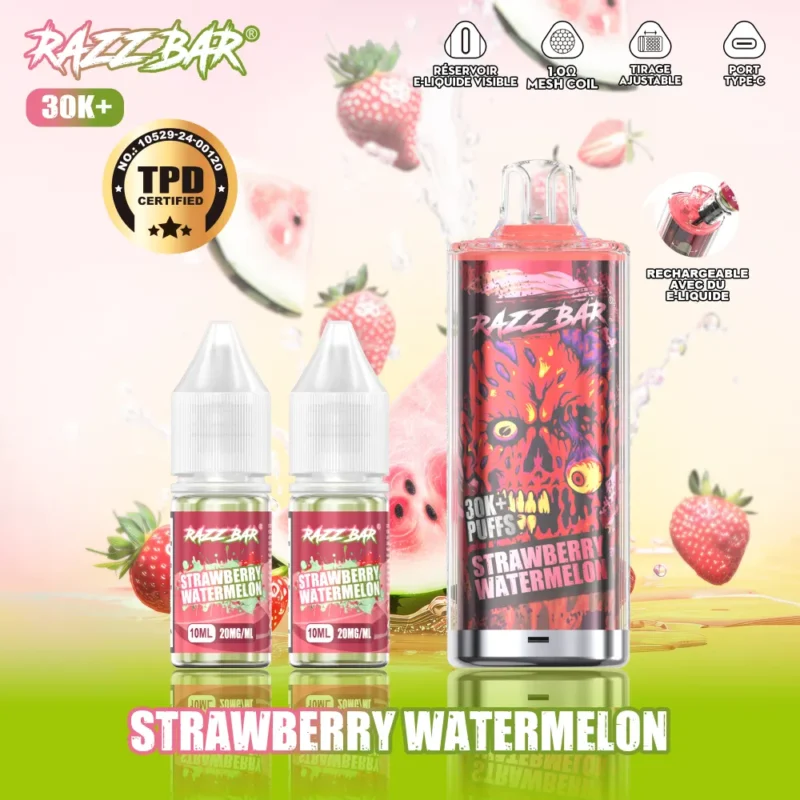 Euvapetop Razz 30k Bar Disposable Vape device detail 4