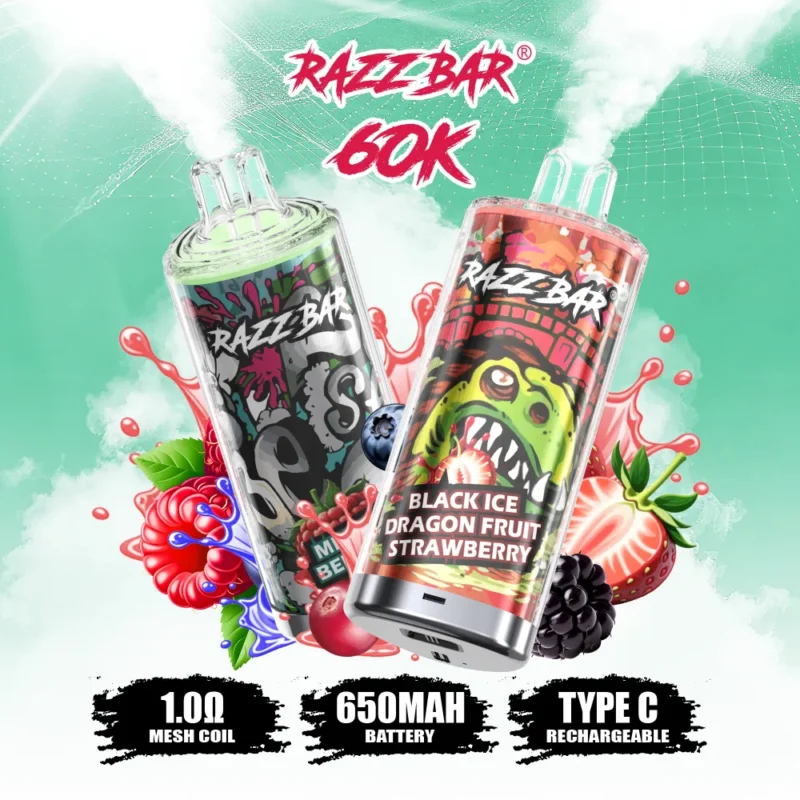 euvapetop-razz-bar-60000-60k-puffs Euvapetop Razz 60k Bar Disposable Vape device
