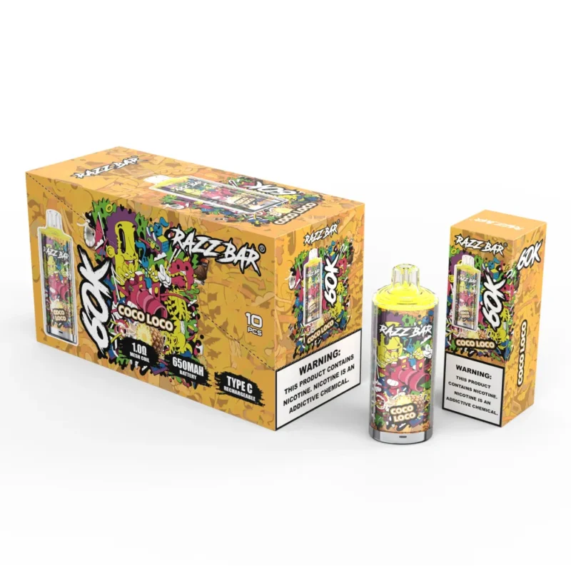 Euvapetop Razz Puffar Bar Disposable Vape device view