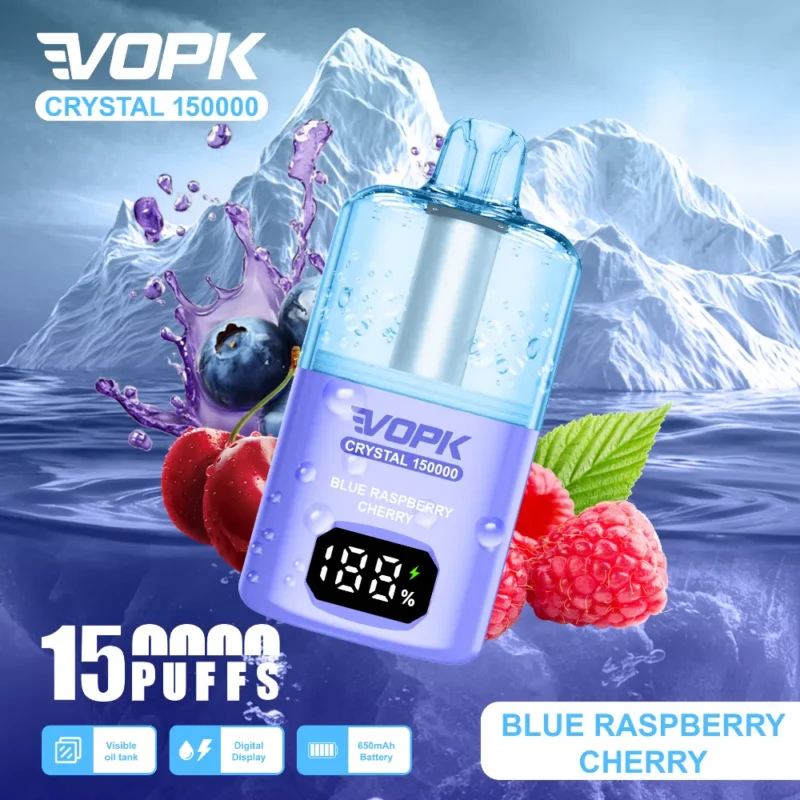 Euvapetop Vopk Puffs Crystal Disposable Vape device detail
