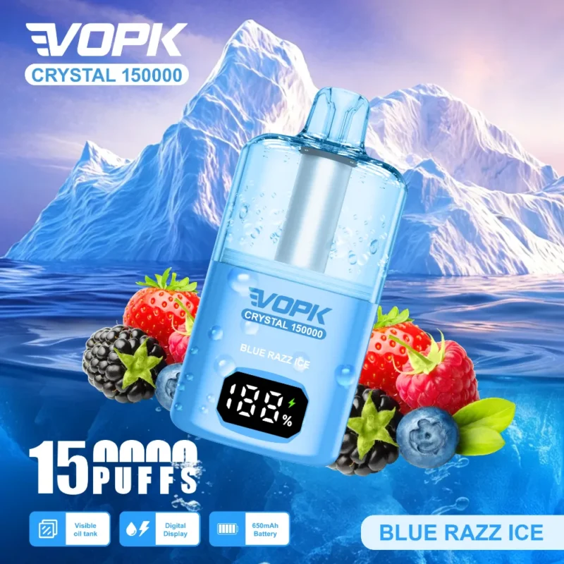 Euvapetop Vopk Puffs Crystal Disposable Vape device design