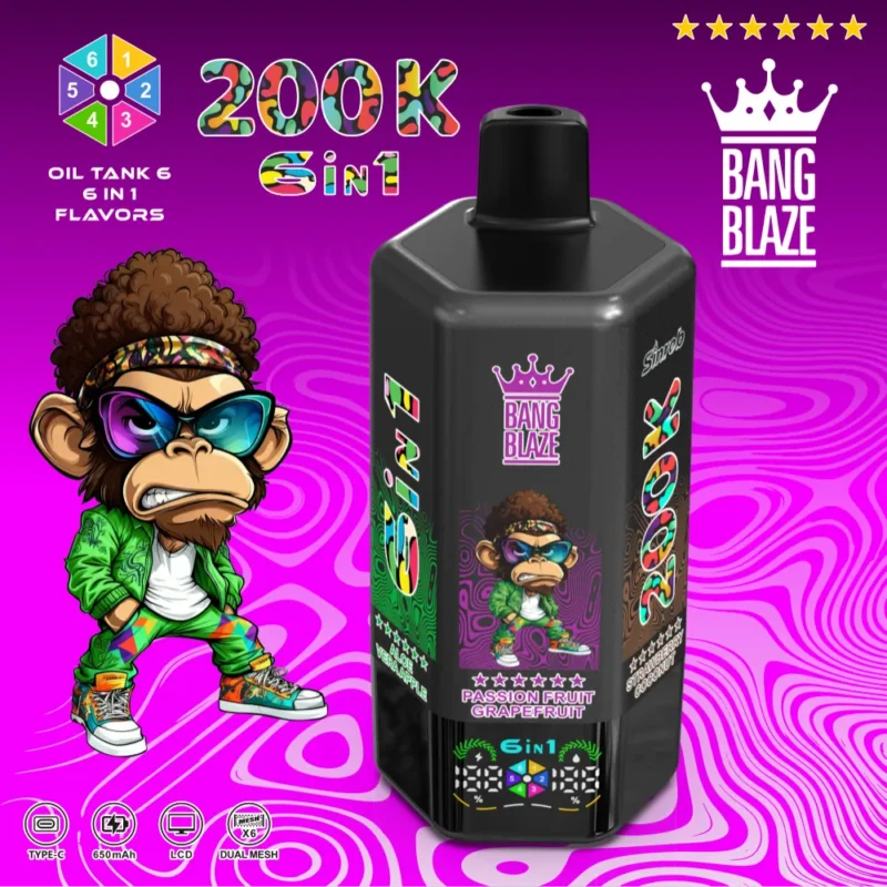 Bang Blaze 6 200k Disposable Vape device view