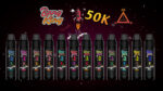 Bang King Triple 50000 flavors including Blue Razz Ice, Lush Ice and Strawberry Watermelon Ice