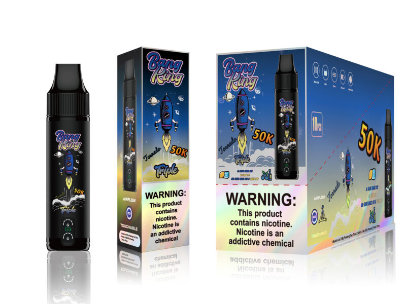 Bang King Triple 50000 vape retail packaging 10 pack
