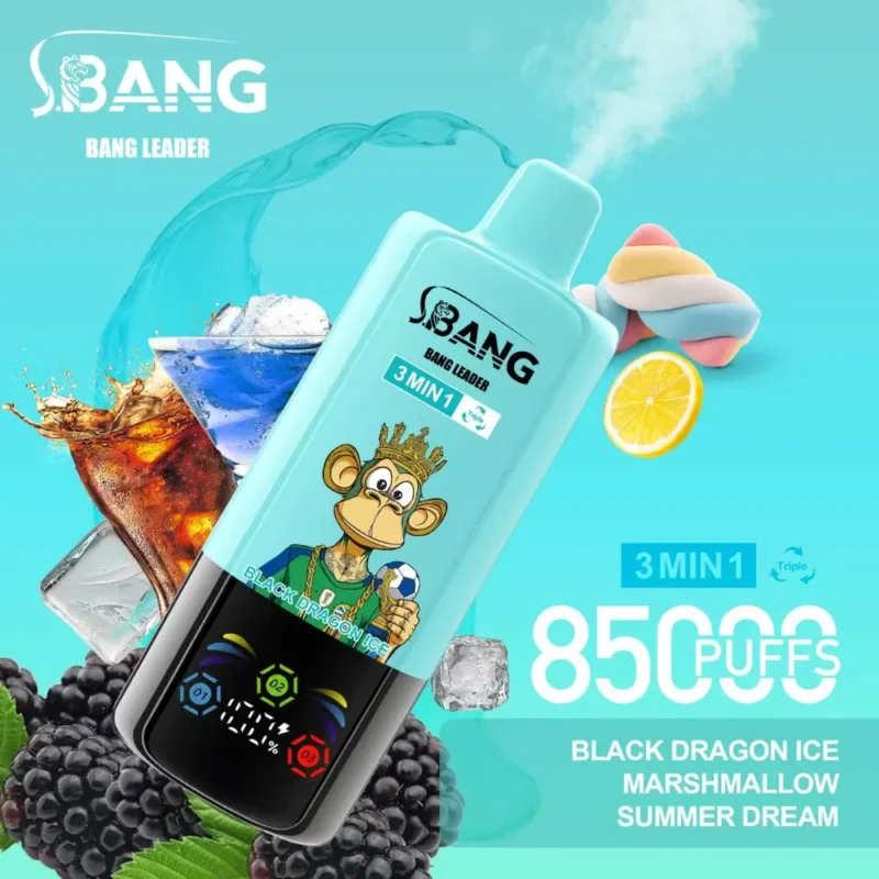 BANG Leader 85K Black Dragon Ice, Marshmallow and Summer Dream vape