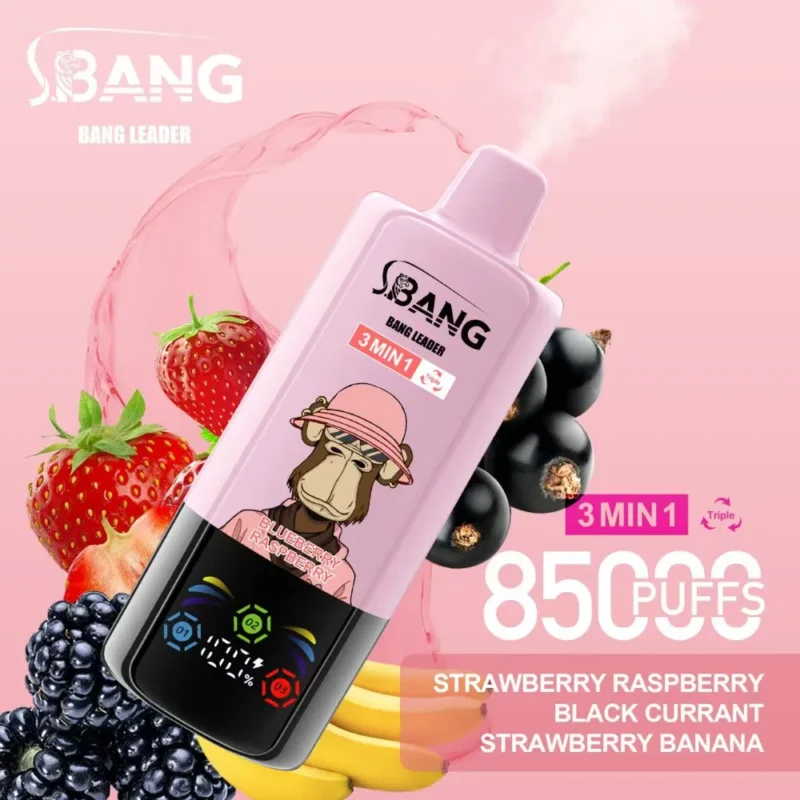 Bang Leader Strawberry 85k Disposable Vape device detail