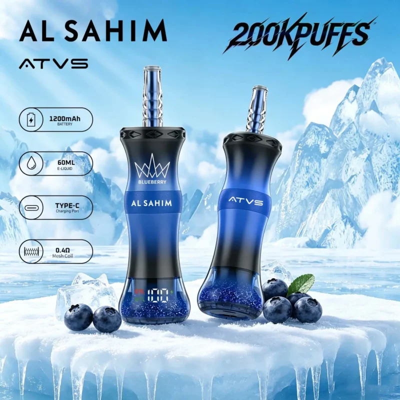 Euvape Atvs Sahim Al Al Fakher 60k same mode Disposable Vape device
