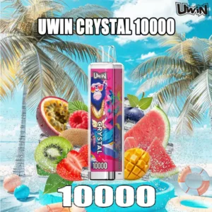 Euvape Uwin 10k Crystal Disposable Vape device detail
