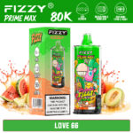 Fizzy Prime Max 80K Love 66 vape and packaging