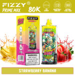 Fizzy Prime Max 80K Strawberry Banana vape and packaging