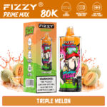Fizzy Prime Max 80K Triple Melon vape and packaging