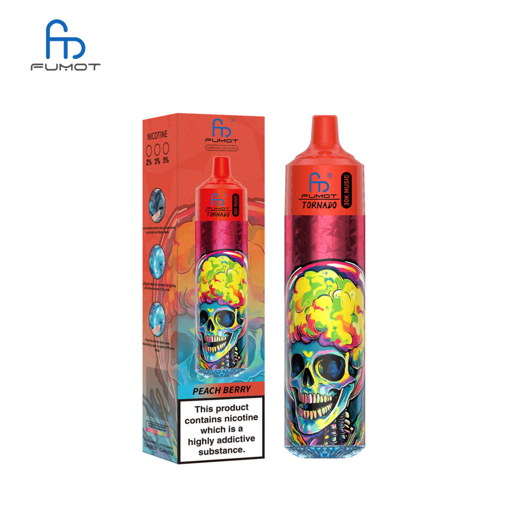 Fumot Tornado 30000 Peach Berry flavor disposable vape