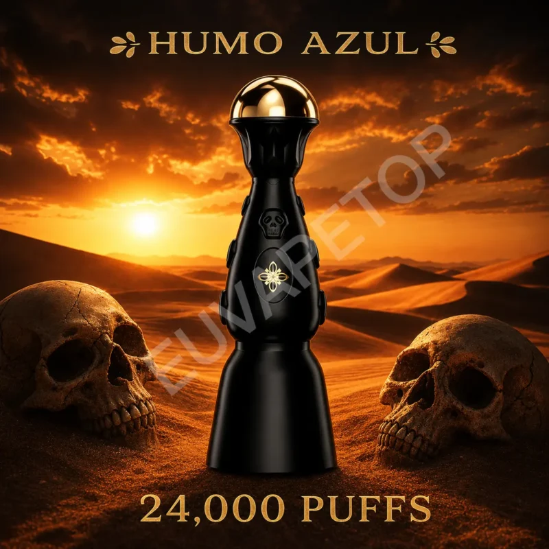 HUMO AZUL 24K Black Edition with matte-black and gold finish