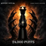 HUMO AZUL Dark Night Edition 24K black vape with gold mouthpiece