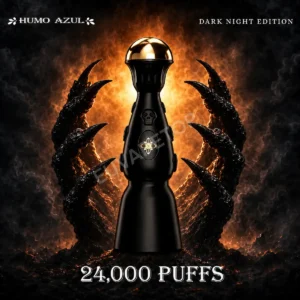 HUMO AZUL Dark Night Edition 24K black vape with gold mouthpiece