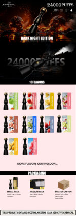 HUMO AZUL Dark Night Edition 24K flavors and wholesale packaging