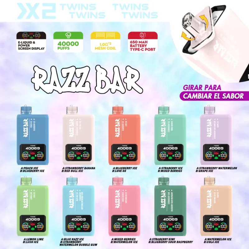 Razz Bar 40K Crystal retail flavor list