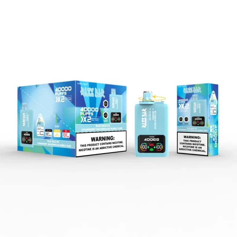 Razz Bar 40K Crystal retail packaging 10 pack