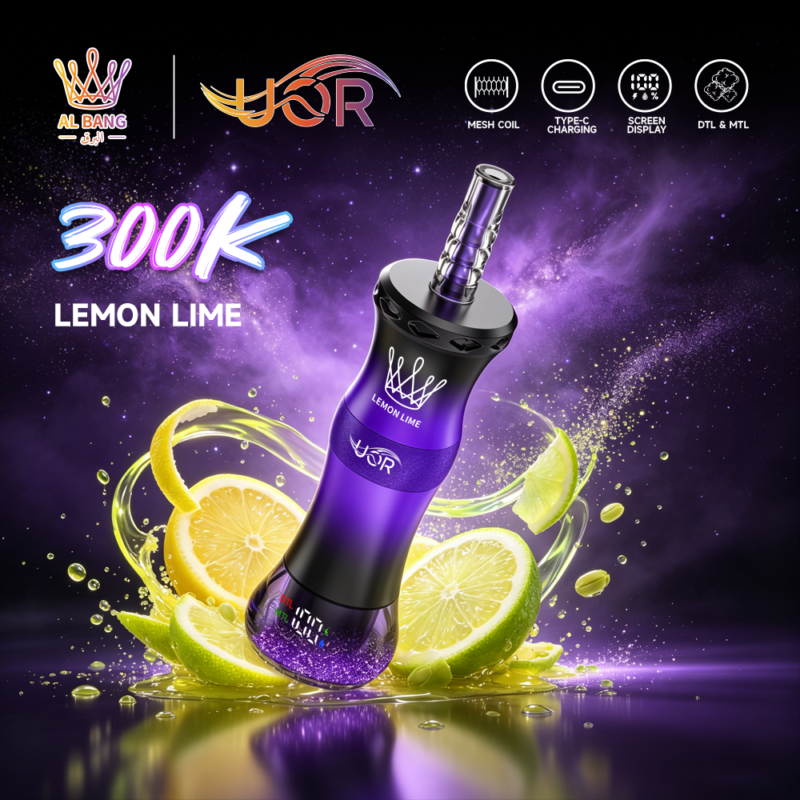 UOR AL BANG 300K Lemon Lime flavor vape