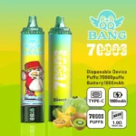 Vista del vaporizador desechable Qq Bang Puffs 70k