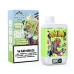 Vista del dispositivo de vapeo desechable Vhill Twins Puffs 60k
