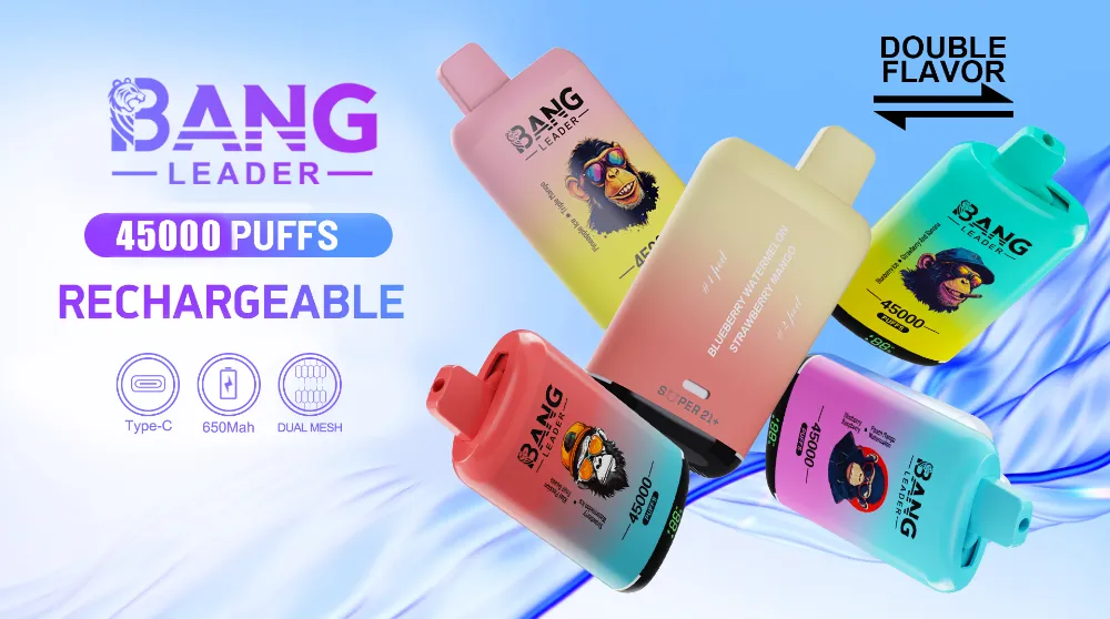Bang Leader 45K, vaporizzatore ricaricabile a doppio gusto da 45.000 boccate