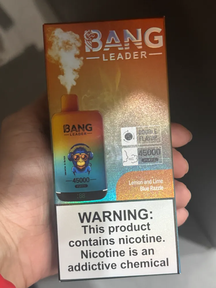 Bang Leader 45K Lemon and Lime and Blue Razzle packaging